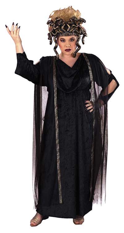 Black Medusa Plus Size Greek Costume - Mr. Costumes